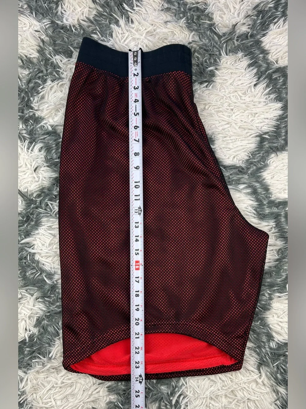 Nike Air Mens Basketball Shorts XL Black Red Air Pivot V3` Drawstring 778060-010